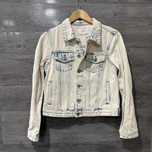 NWT’s‎ Kancan Women’s Blue Acid Wash Denim Jean Jacket size Medium